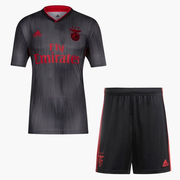 Benfica Trikot Auswarts Kinder 2019-20 Schwarz Grau Fussballtrikots Günstig